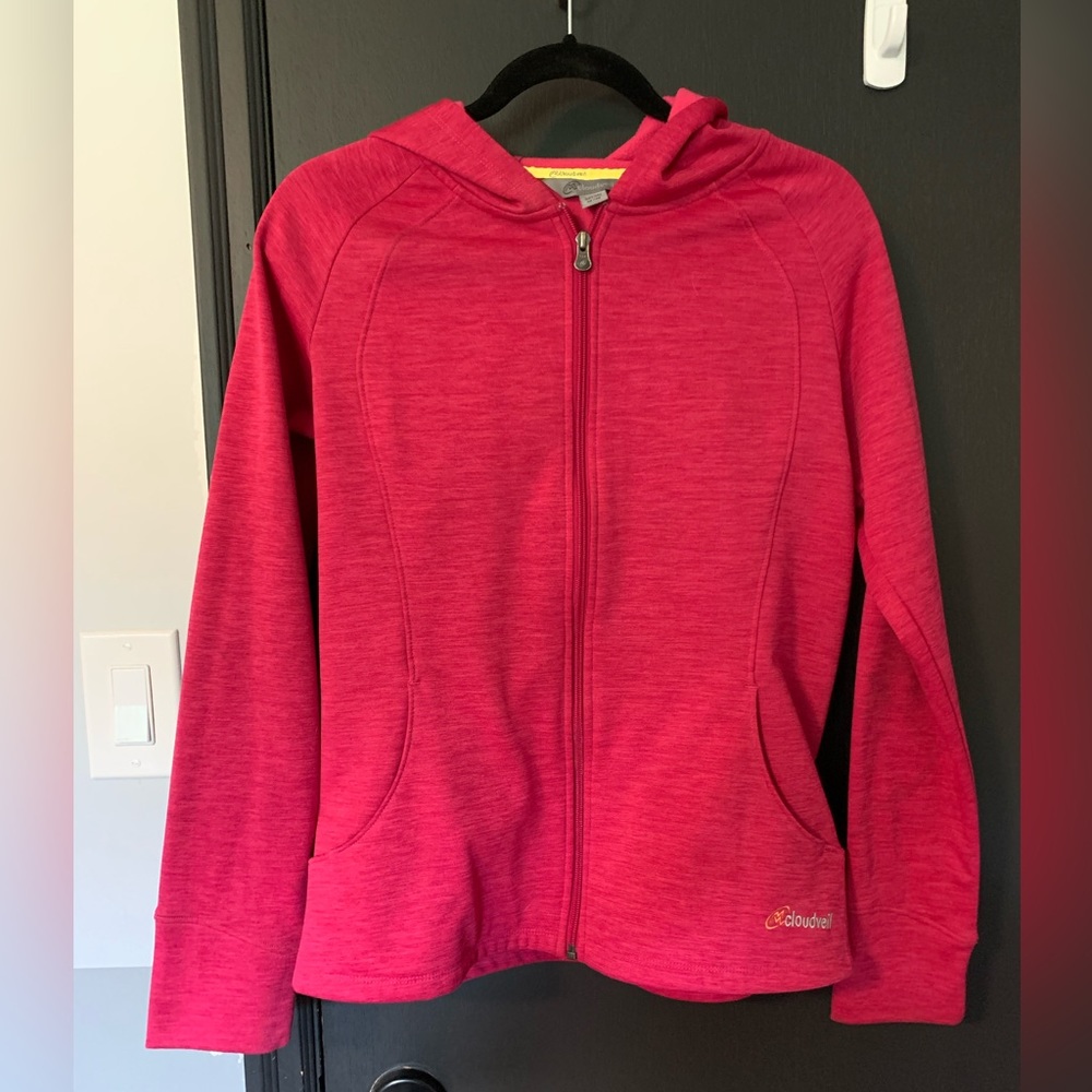 Cloudveil Pink Zip up sweater with hood